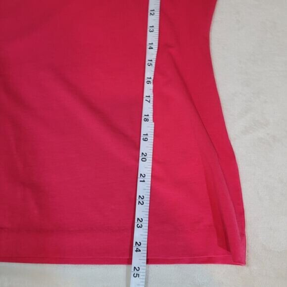Boss Hugo Boss Pink 3/4 Sleeve Tee with Silk Collar -‎ Size Medium - Picture 10 of 10